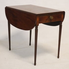 Very Fine Charleston Federal Inlaid Mahogany Pembroke Table