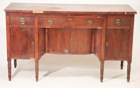 Handsome Coastal South Carolina Mahogany Federal Sideboard