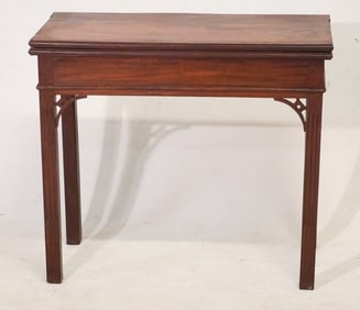 Exceptional American Chippendale Mahogany Games Table