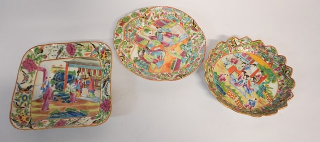 Excellent Collection Antique Chinese Export Porcelain Mandarin Bowls