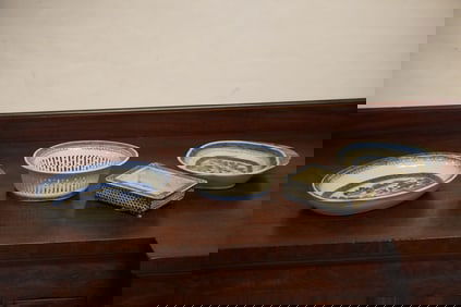 Collection Antique Chinese Export Canton Porcelain Tablewares