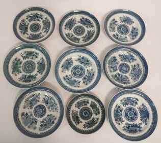 Exceptional Set Antique Chinese Export Blue Fitzhugh Dishes