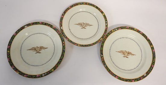 Handsome Set Antique Chinese Export Porcelain Chargers