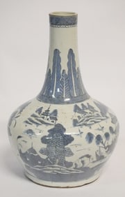 Fine Antique Chinese Porcelain Canton Water Bottle