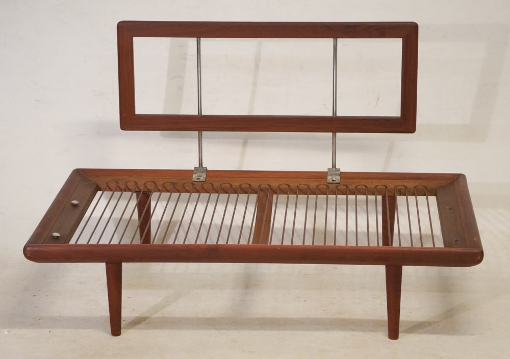 Very Fine Danish Modern Mid Century Teak Wood Settee or Sofa (1 of 3)
