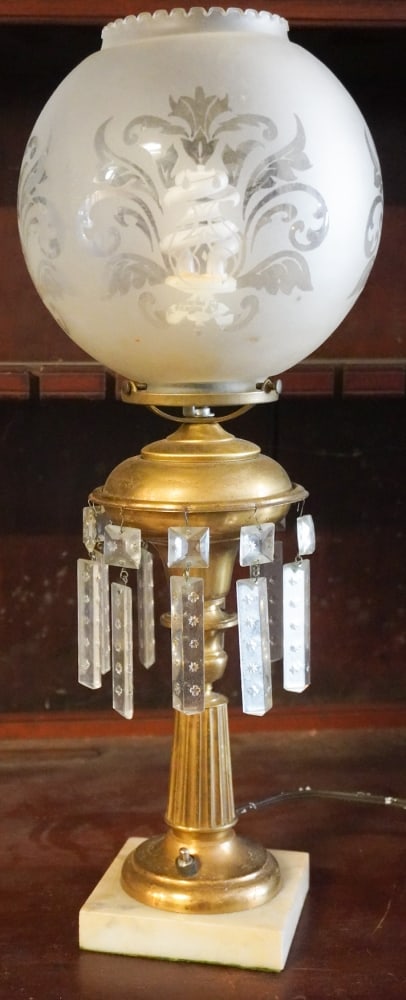 Charming Antique Classical Astral Lamp (1 of 4)