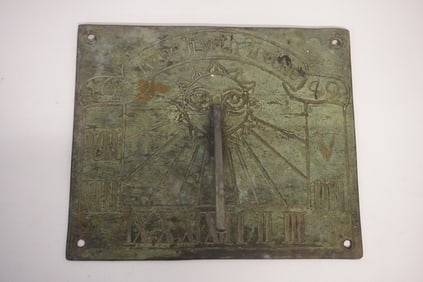 Excellent English Bronze Sundial