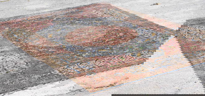 Excellent Antique Palace Size Sufi Oriental Carpet: Circa 1900. Having exceptional tight weave and brilliant rich colors throughout. Very nicely kept condition.140" x 223"