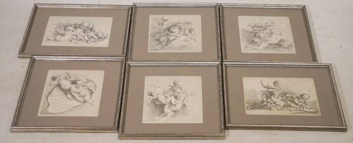 Collection 18th Century FRENCH Neoclassical Engravings by Boucher