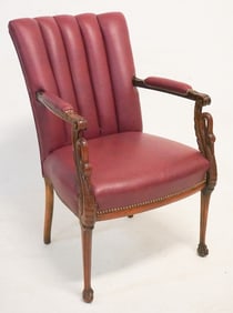 Very Handsome Neoclassical Style Napoleon III Carved Arm Chair