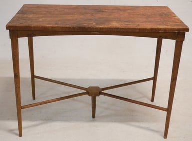 Handsome Shaker Style Turned Maple Work Table