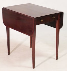 Handsome American Federal Inlaid Mahogany Pembroke Table