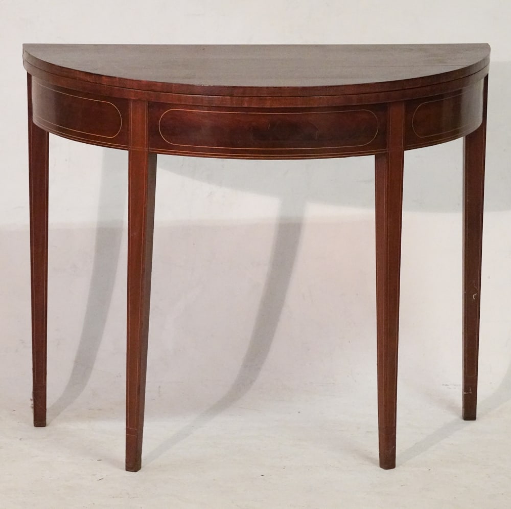 American Federal Inlaid Mahogany Games Table (1 of 3)