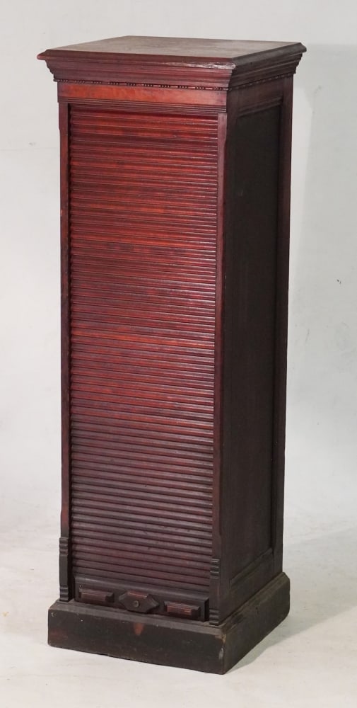 Antique Mahogany Tambora Collectors Cabinet (1 of 4)