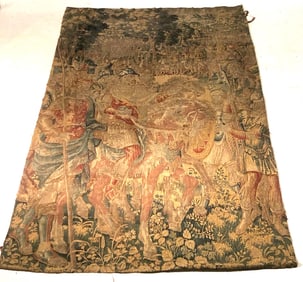 Exceptional Period Flemish Pictorial Wall Tapestry
