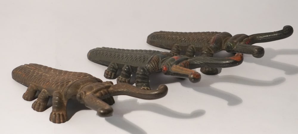Collection Three Antique Figural Boot Jacks (1 of 2)