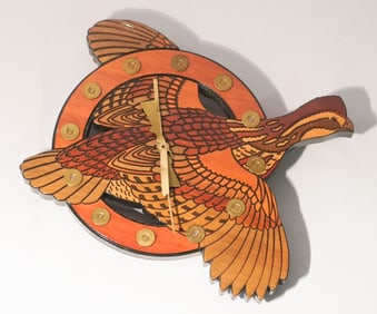 Excellent Sporting Quail Wall Clock