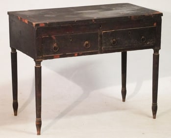 Very Original American Federal Mahogany Lift Top Desk by Duncan Phyfe