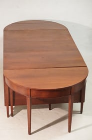 Fine Southern Inlaid Cherry Dining or Banquet Tabl