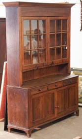 Southern Chippendale Black Walnut China Press