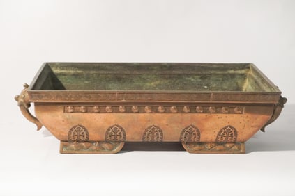 Antique Chinese Bronze Planter or Centerpiece