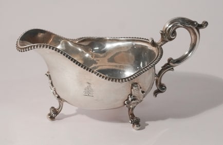 Charming English George III Silver Gravy Boat
