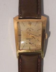 Handsome Lord Elgin Art Deco Shockmaster Wristwatch