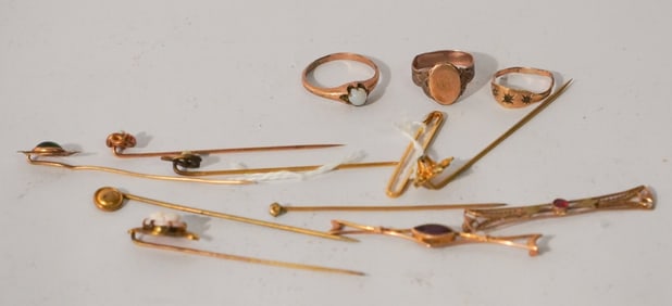 Collection Antique Victorian & Deco Gold Jewelry