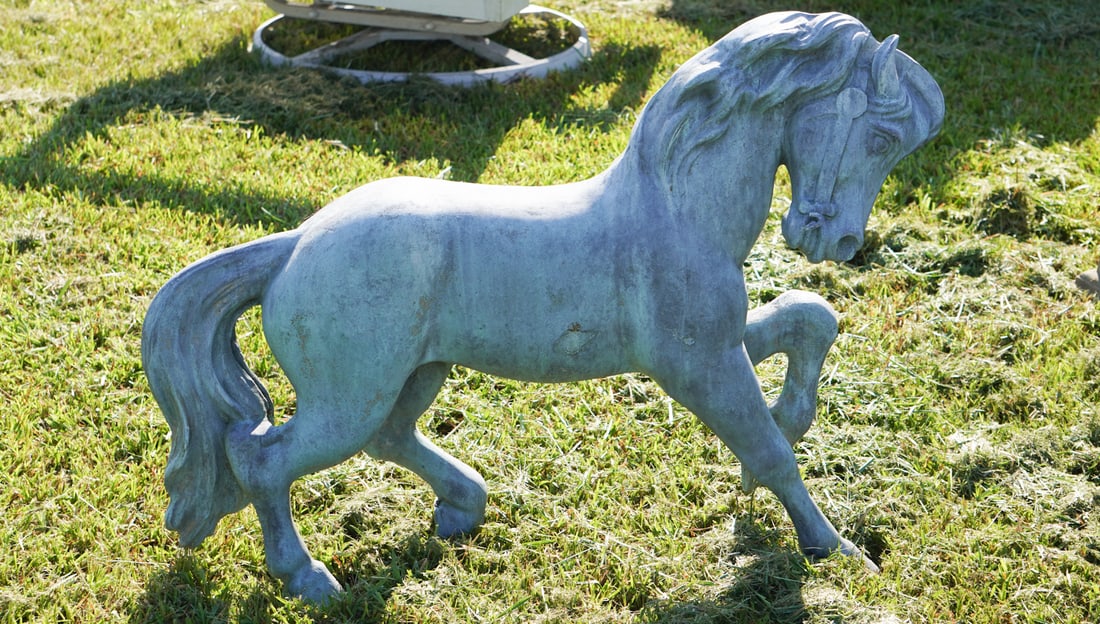 Handsome Garden Figure Sculptural Horse (1 of 2)