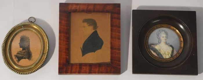Collection Excellent Antique Portrait Miniatures