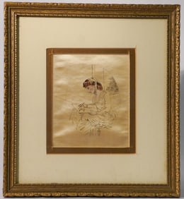 Early Savannah, Georgia Watercolor on Silk
