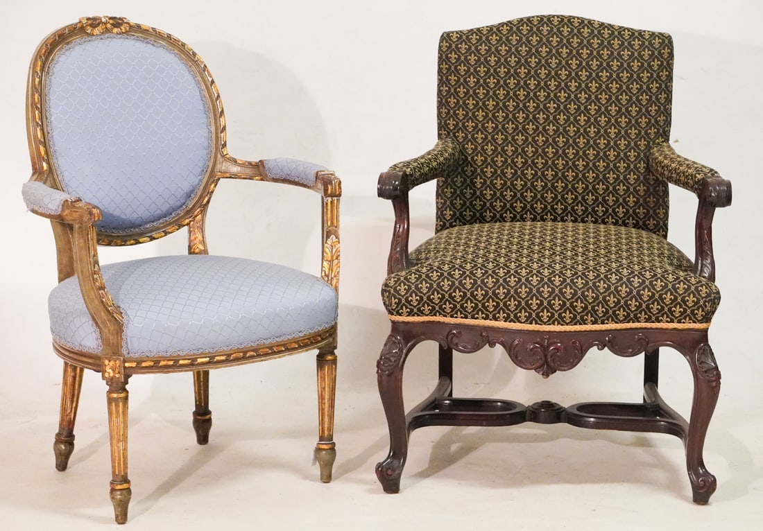 Two Very Handsome Antique French Armchairs (1 of 4)