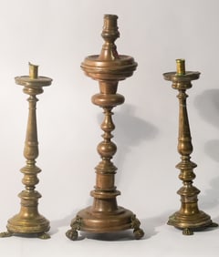 Fine Set Antique European Classical Candle Sticks