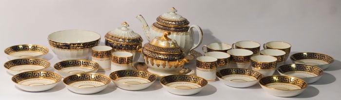Antique English Coalport John Rose Tea Service