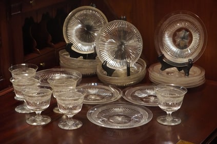 Fine Collection Antique Cut Crystal Dinner Ware