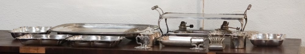 Collection Antique English or other Old Sheffield Silver Plate Table Wares (1 of 2)