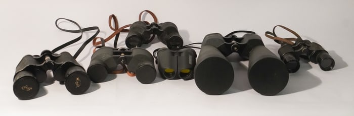 Collection Various Vintage Binoculars