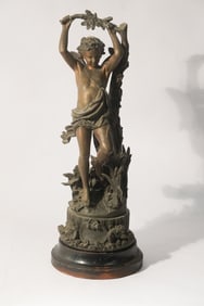 European School Bronze Figure of Zephyr