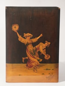 Swiss or Italian School Marquetry Picture
