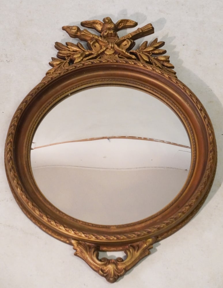 Antique Federal Style Carved & Gilt Mirror (1 of 3)