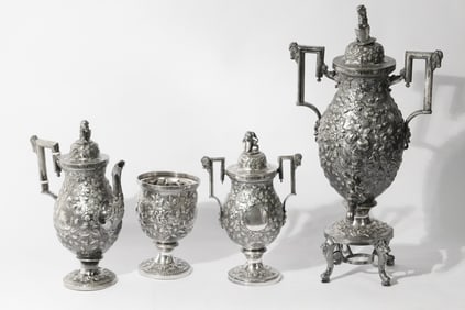 Very Fine & Rare Antique English Sheffield Silver Plate Dinner Wares after S Kirk and Son
