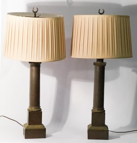 Antique Pair French Classical Table Lamps