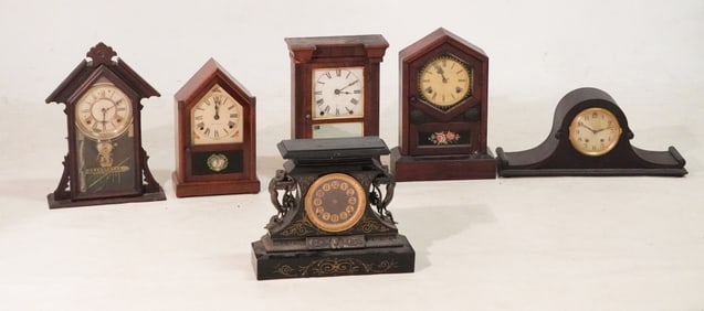 Collection Antique American Mantle Clocks