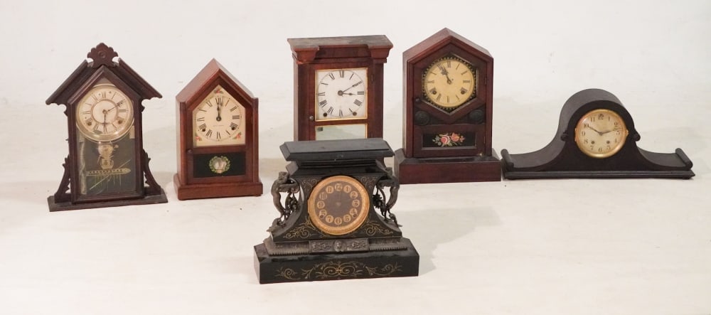 Collection Antique American Mantle Clocks (1 of 1)