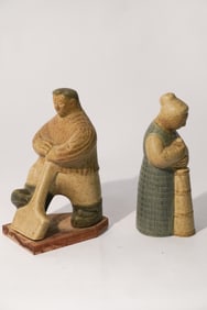 Two Charming Danish Modern Finland Arabia Figures