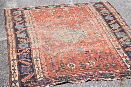 Antique Bakshaish Hand Knotted Persian Carpet