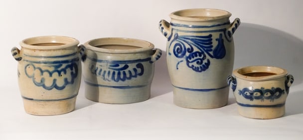 Collection Antique German Stoneware Crocks