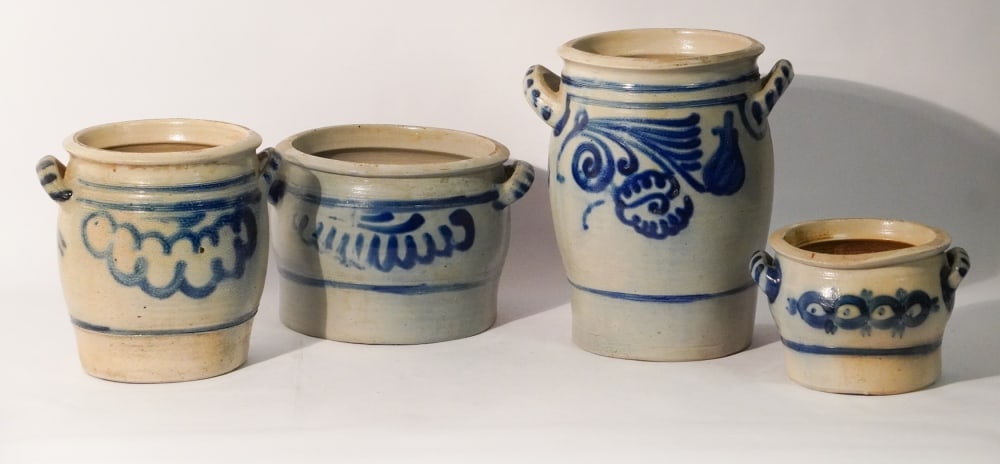 Collection Antique German Stoneware Crocks (1 of 2)