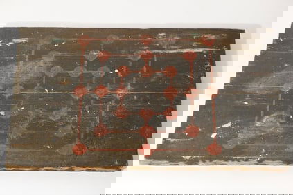 Antique Backcountry Painted Game Board
