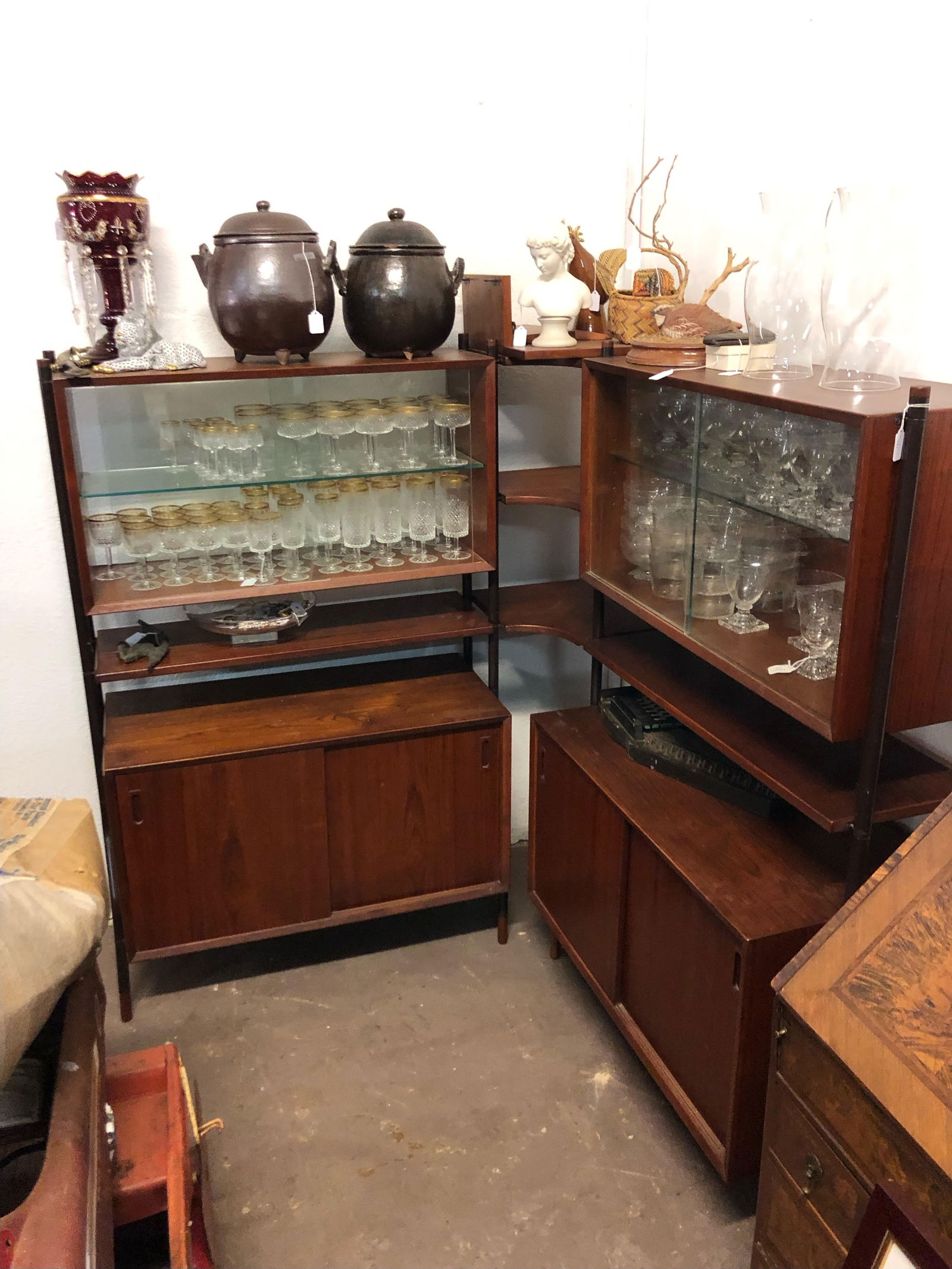 Excellent Danish Modern Teak Wood Mid Century Corner Stand or Cabinet (1 of 1)